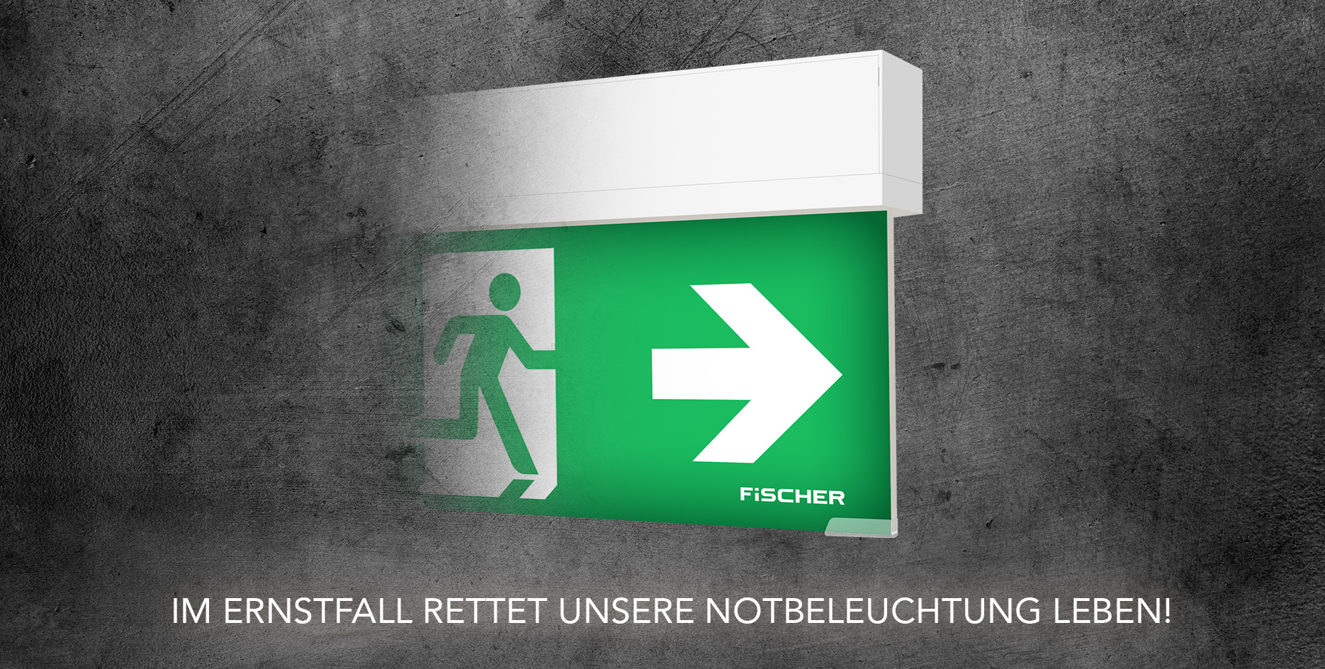 Headergrafik – im Ernstfall rettet unsere Notbeleuchtung Leben